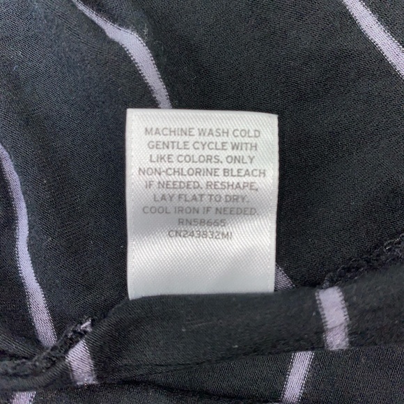 Caslon Modal Shirt Black Small | Extra Long Modal Shirt Size Small - Picture 11 of 11